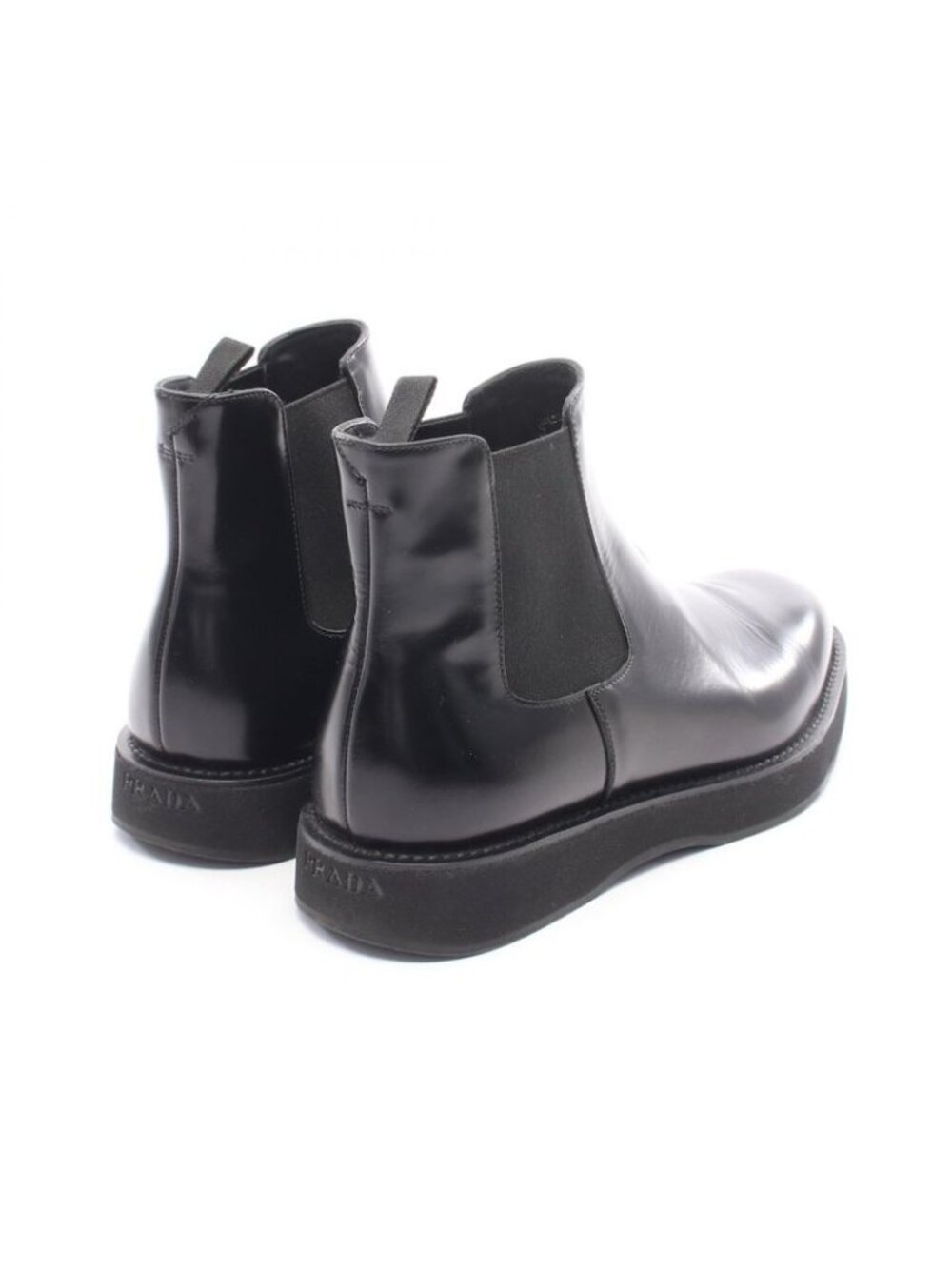 Prada Brushed Leather Chelsea Boots - Picture 2 of 9